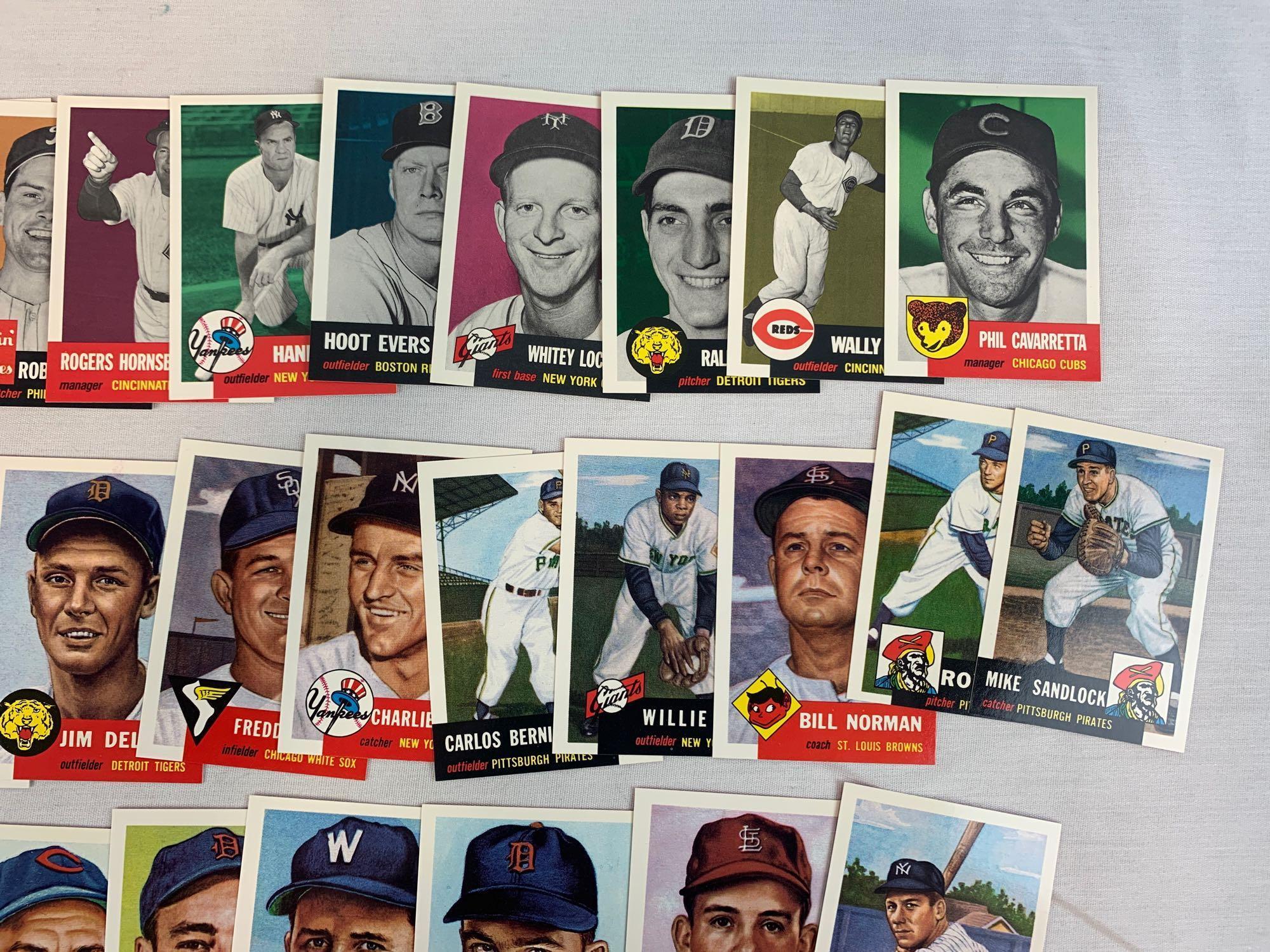 1953 Topps Archive set with Mantle and Robinson