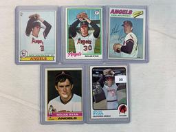 Nolan Ryan vintage lot of 5, 73, 76, 77, 78, and 79