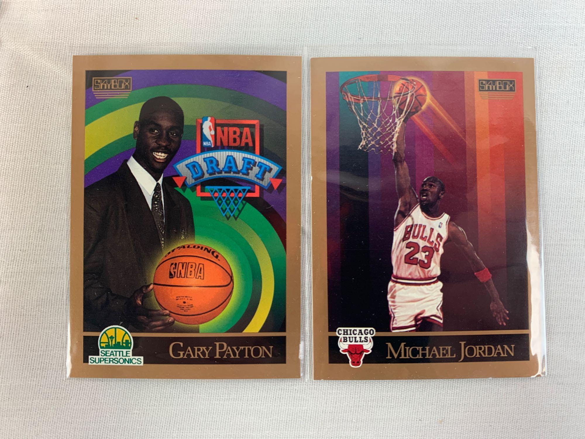Sky box basketball tins 1990-91 and 1991-92 sets