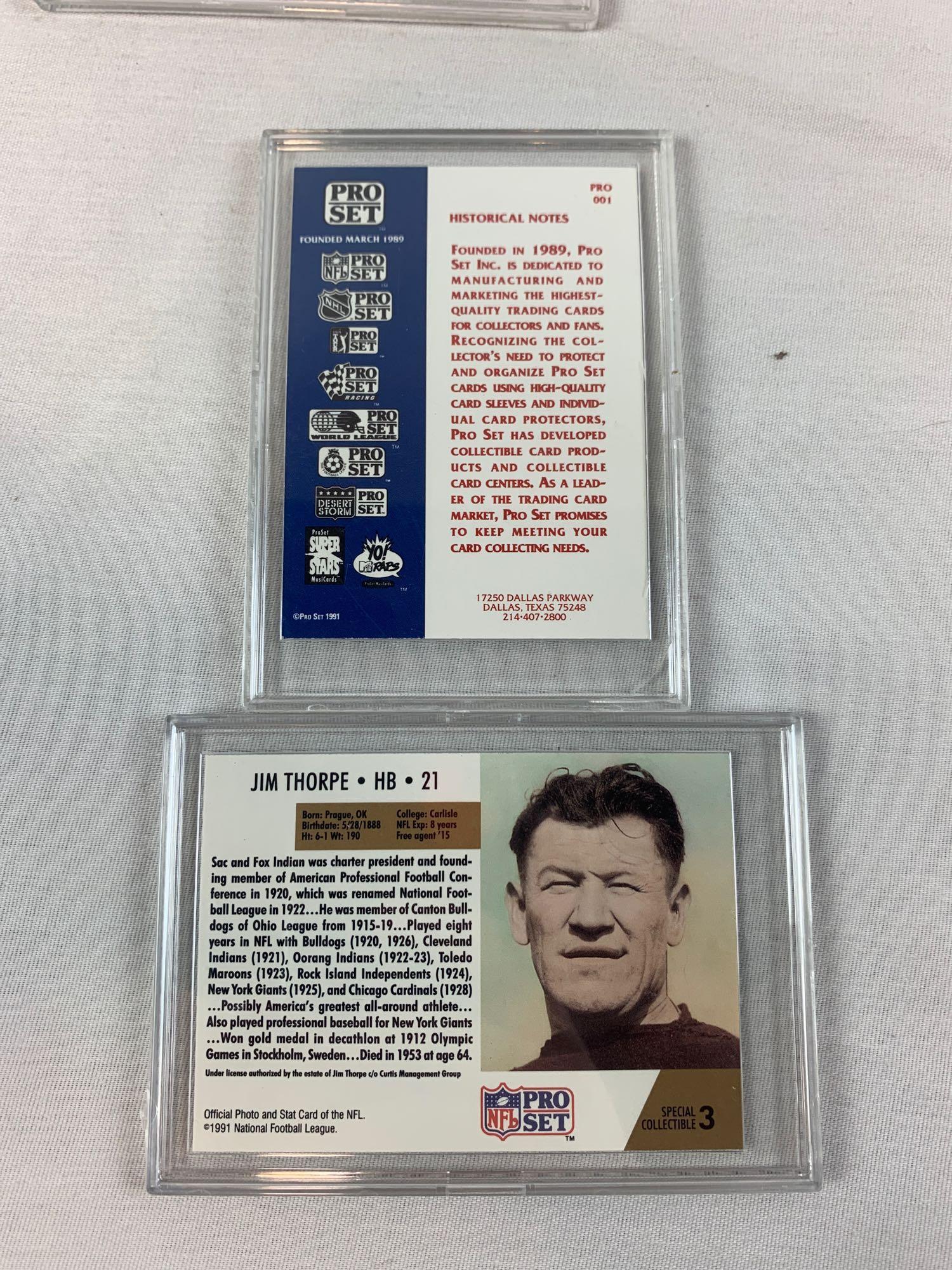 Proset special insert lot of 10 with Payton, Stewart, Thorpe, Red Grange