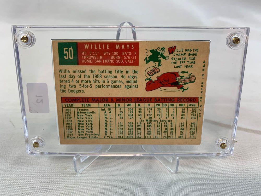 1959 Topps #50 Willie Mays