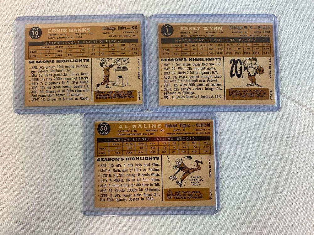 1960 Topps Baseball HOF Lot of 11 Different