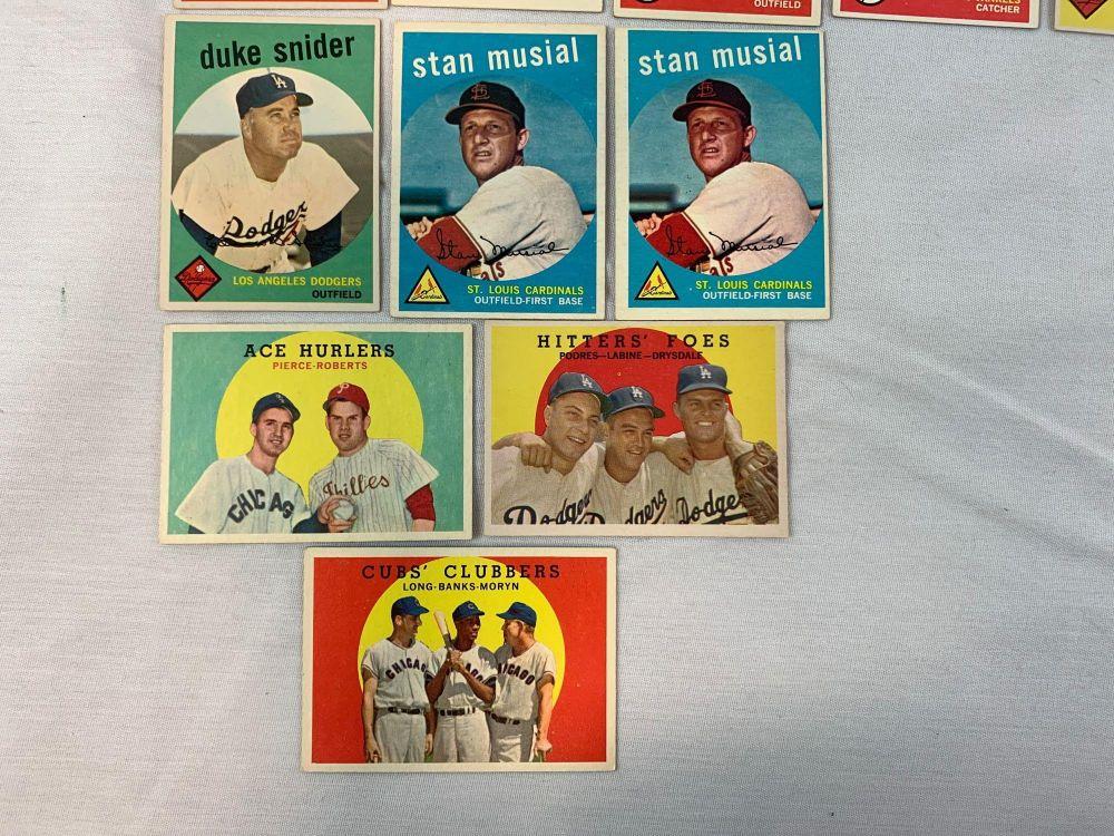 1959 Topps Baseball Star Lot w/HOFers