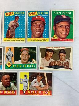 1958-61 Topps Baseball Star Lot of 16 w/HOFers