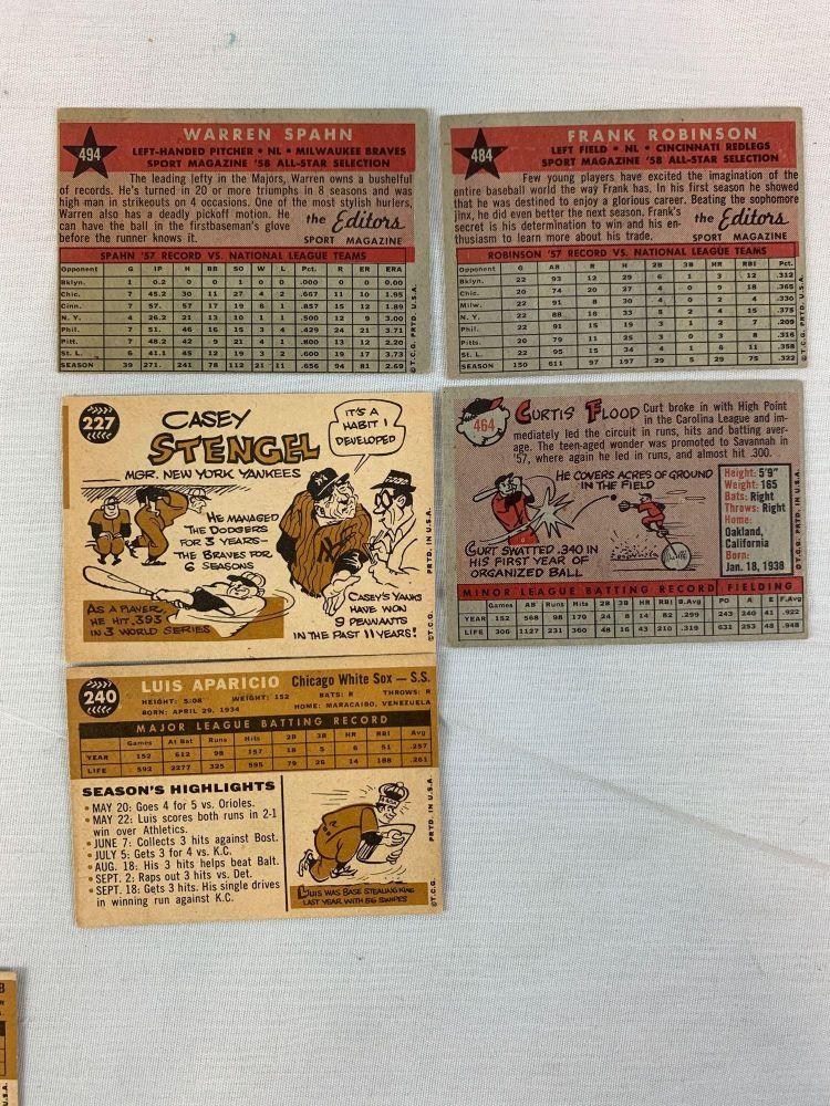 1958-61 Topps Baseball Star Lot of 16 w/HOFers