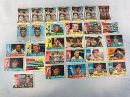 1960 Topps Baseball Lot of 30 w/Maris Colavito Banks Cash++