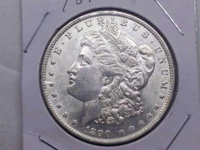 1890O MORGAN DOLLAR UNC