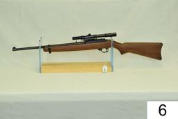 Ruger    Mod 10-22    Carbine    Cal .22 LR    Walnut Stock    W/ Antler 4x