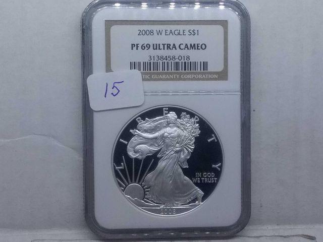 2008W SILVER EAGLE NGC PF69 ULTRA CAMEO