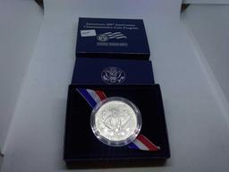 2007 JAMESTOWN SILVER DOLLAR IN HOLDER BU