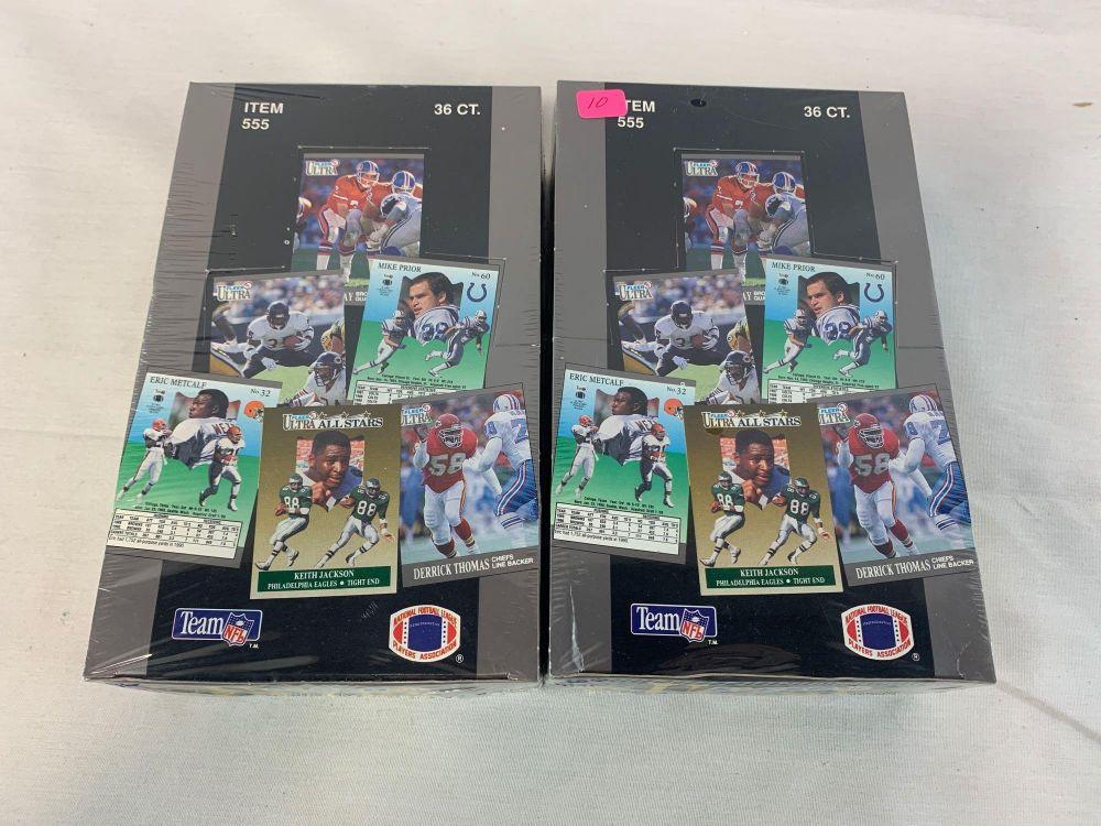 1991 Fleer Ultra football sealed boxes (2)