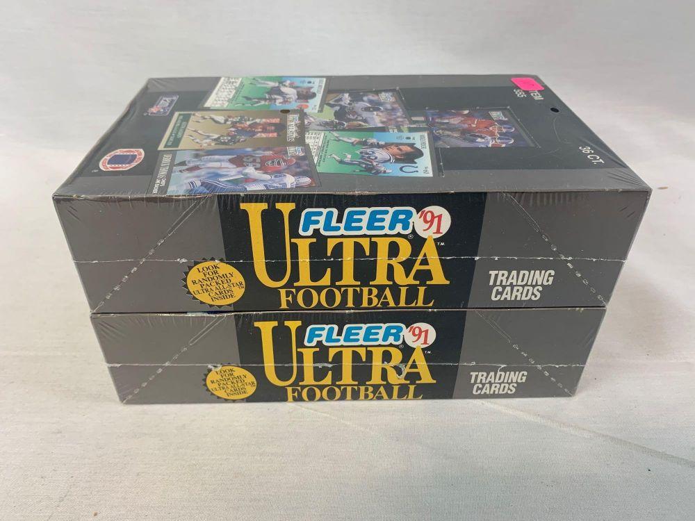 1991 Fleer Ultra football sealed boxes (2)