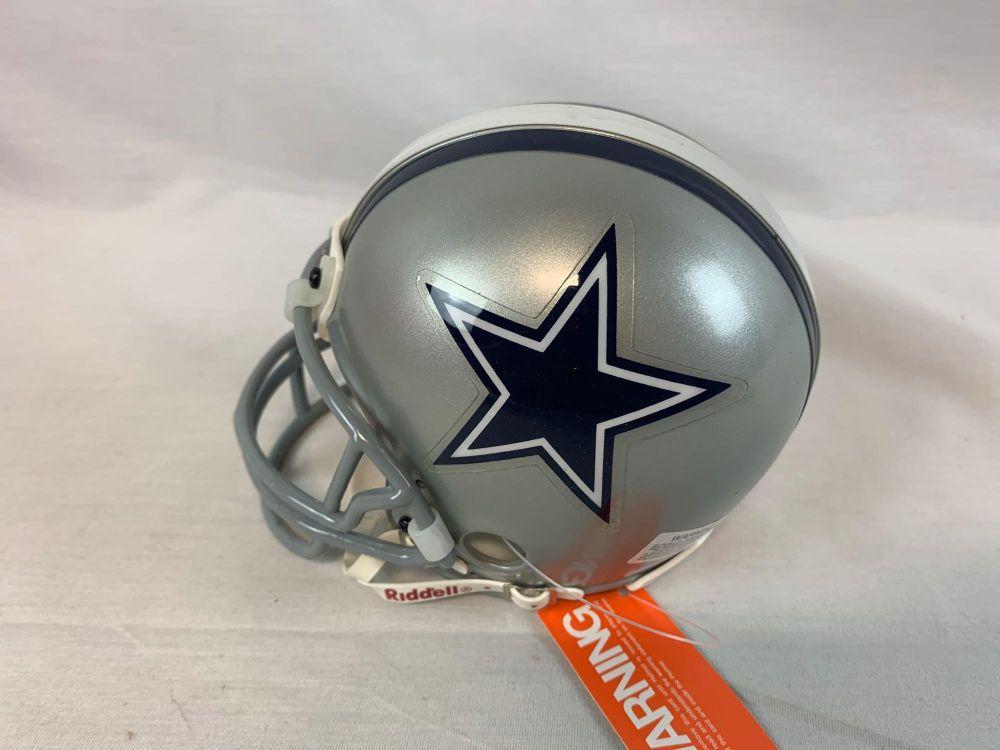 Dallas Cowboys mini helmet w/ Ed Too Tall Jones, Raphael Wright, hologram cert