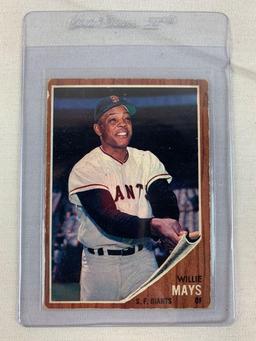 1962 Wille Mays Topps Baseball Card