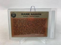 1962 Hank Aaron Topps baseball Card The Sporting news