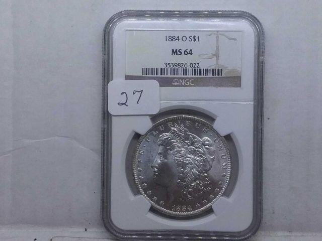 1884O MORGAN DOLLAR NGC MS64