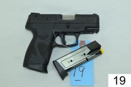 Taurus    Mod PT III Millennium    G-2    Cal 9mm    SN: TKU-26699    Condition: 95% W/Box