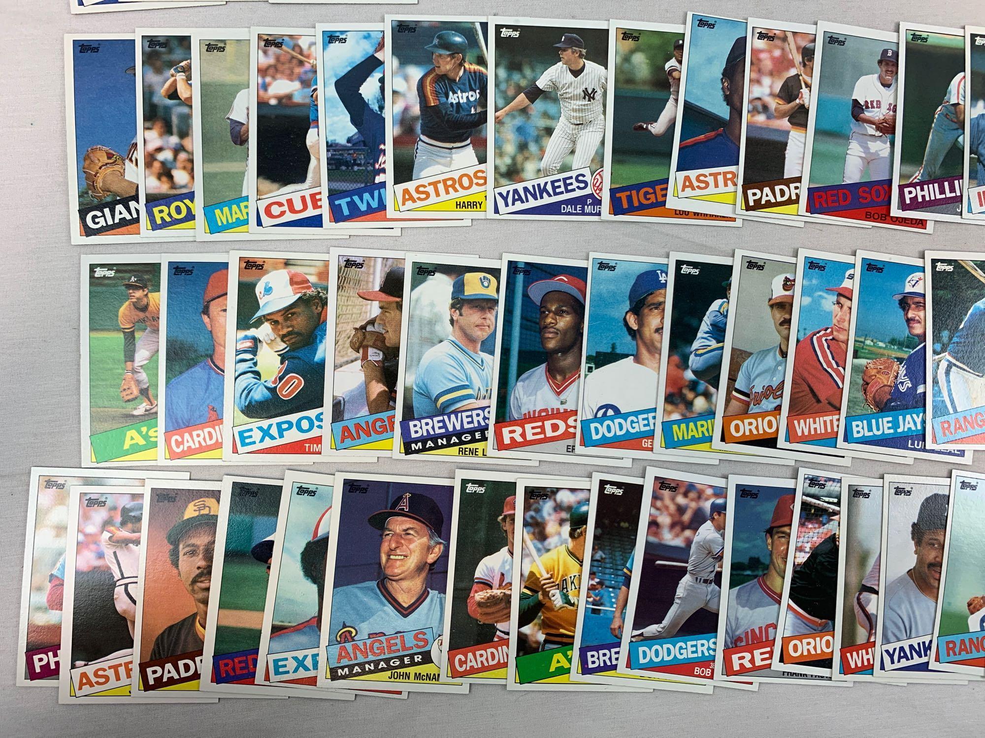 1985 Topps Baseball Complete Set w/ Clemens, McGwire Rookies EX++