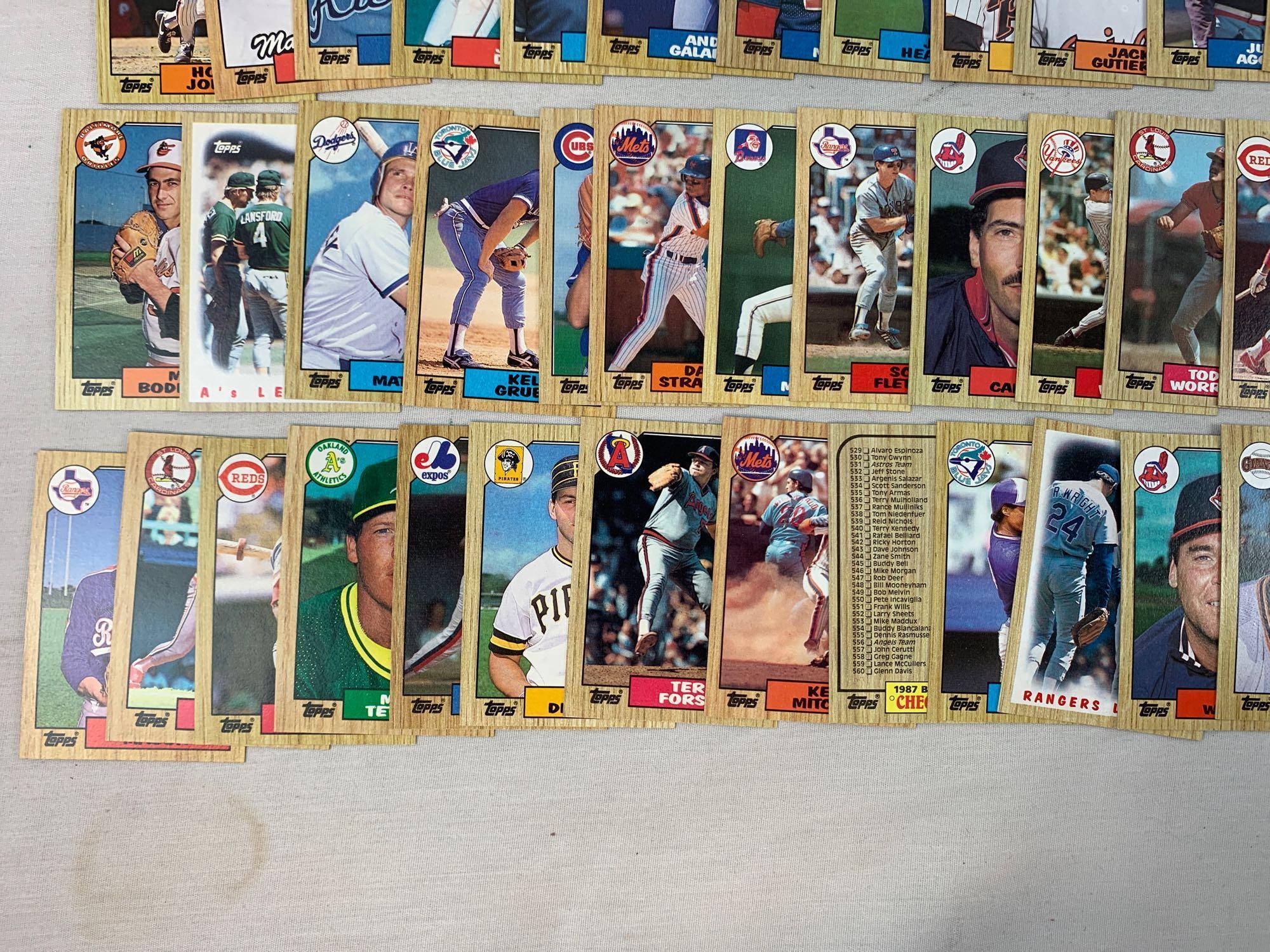 1987 Topps Baseball Complete Set w/ Barry Bonds Rookie NM-M