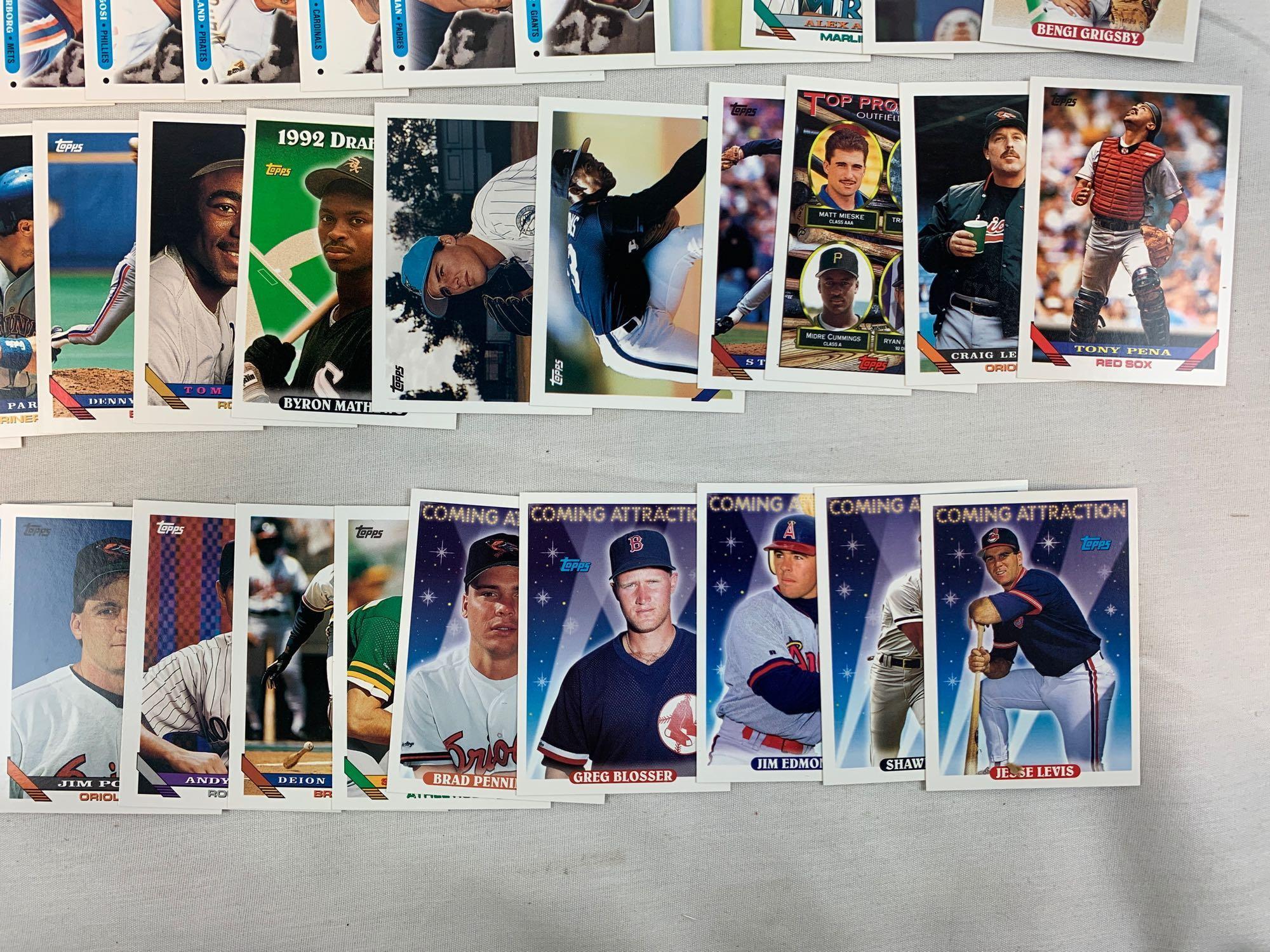 1993 Topps Baseball Complete Set w/ Derek Jeter Rookie NM