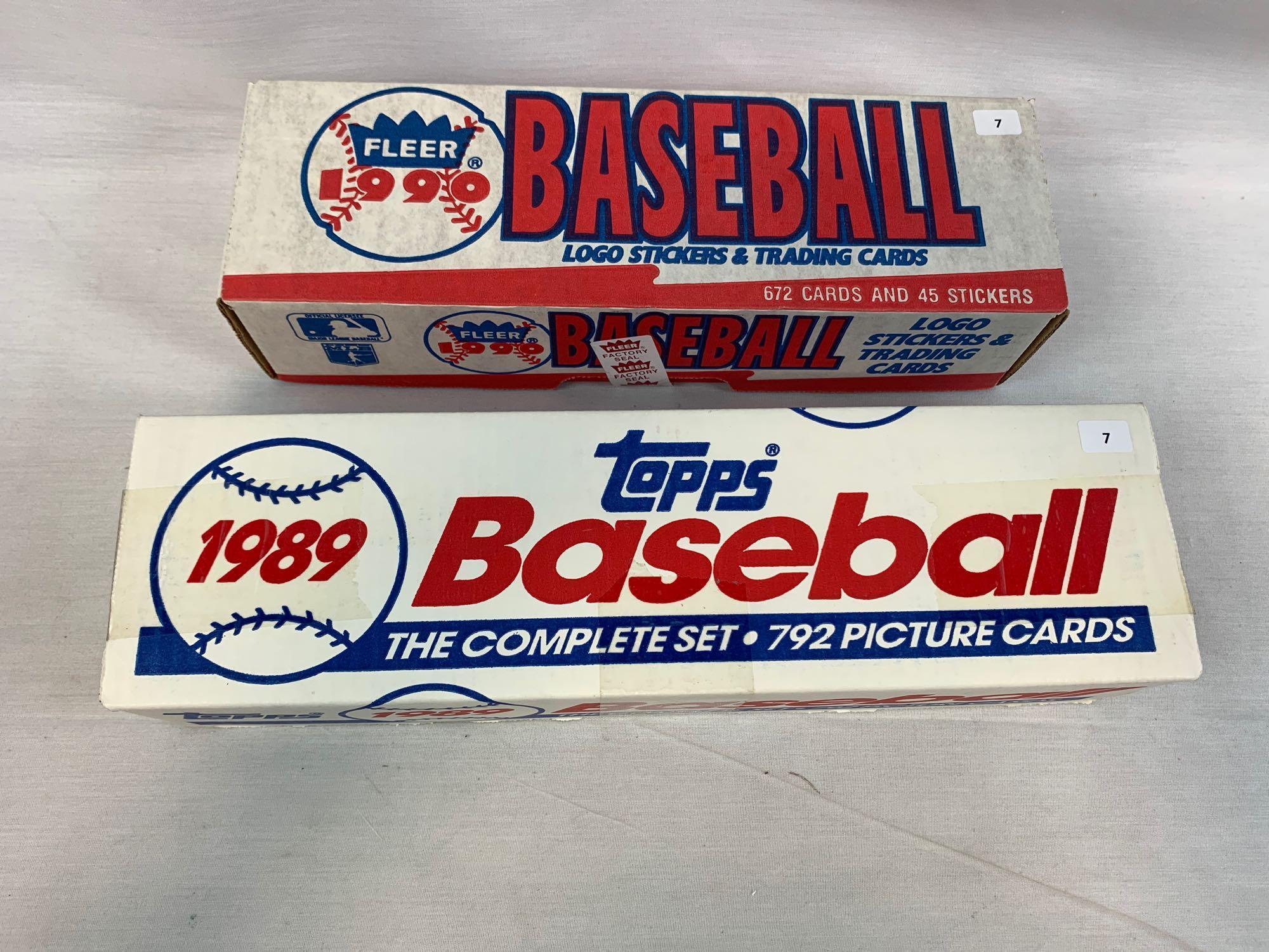 1989-1990 Factory Sealed Baseball Complete Sets
