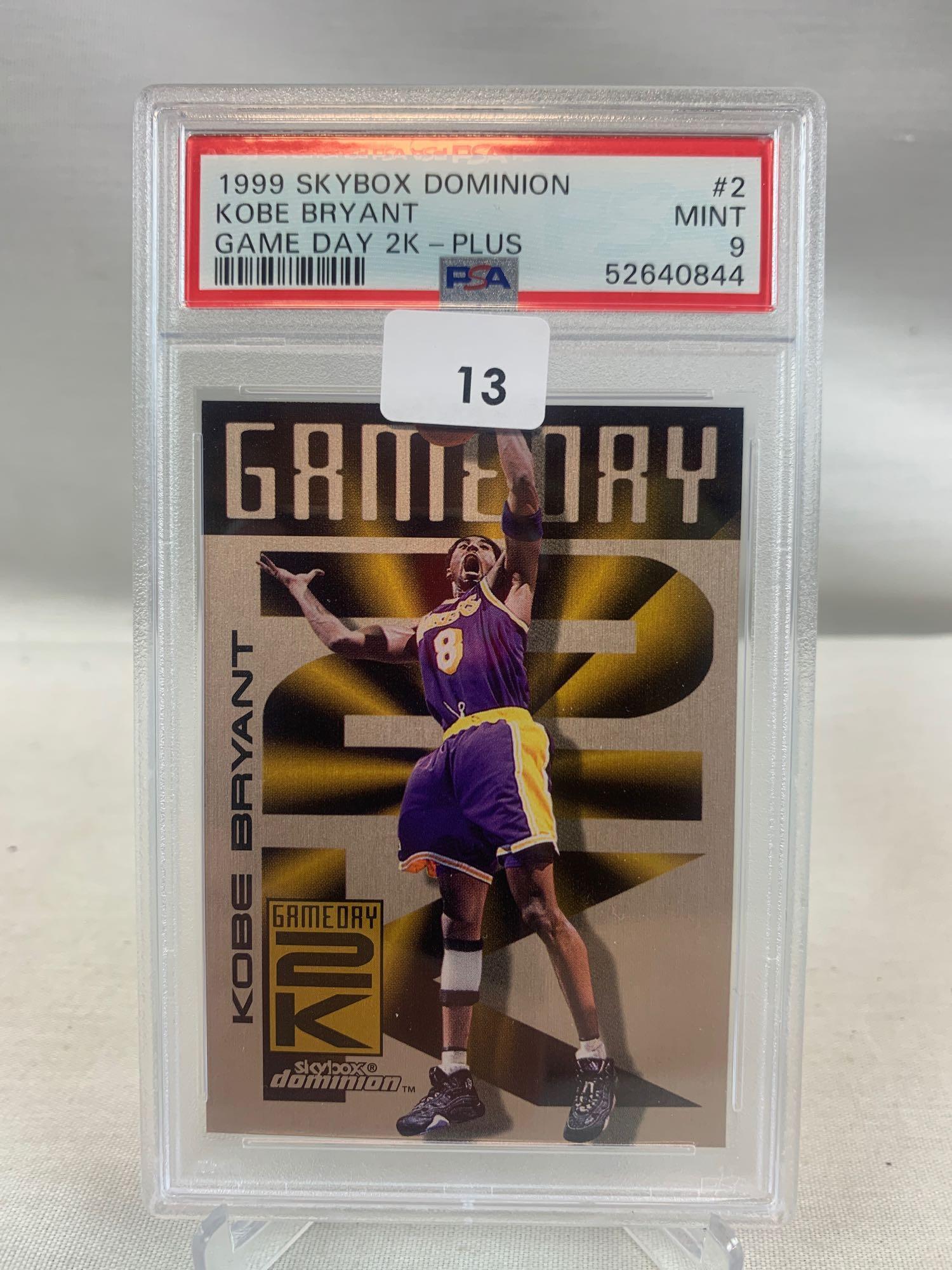 1999 Skybox Dominion Kobe Bryant Game Day 2K Plus PSA 9