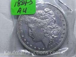 1884S MORGAN DOLLAR XF