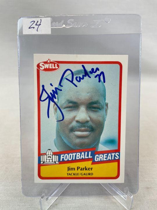 1989 Swell FB Greats Jim Parker (Ohio State/Baltimore) Autographed Card