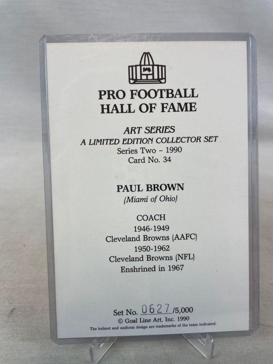 1990 Goal Line Art FB Paul Brown Cleveland Browns    MINT