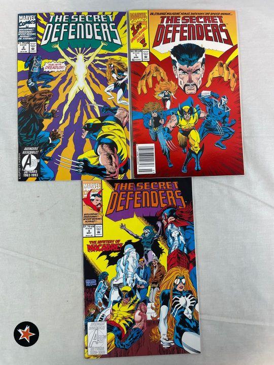 (5) The Secret Defenders Comic Books - Issues: 1-5