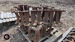 Steel tracks for skid steer