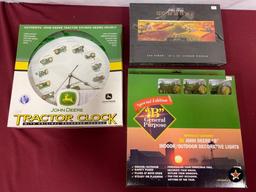 John Deere Tractor Clock with Original Recorded Sounds; John Deere Commons 400 Piece Jigsaw Puzzle;