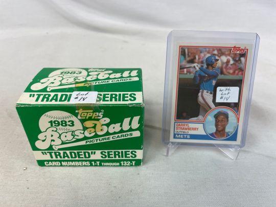 1983 Topps Traded Baseball Set Complete in Box with Strawberry