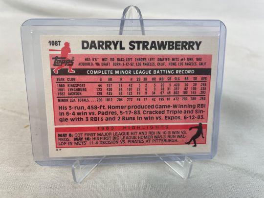 1983 Topps Traded Baseball Set Complete in Box with Strawberry