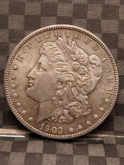 1903 MORGAN DOLLAR BU TONING