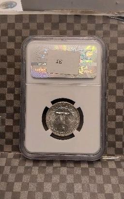 1939 WASHINGTON QUARTER NGC MS65