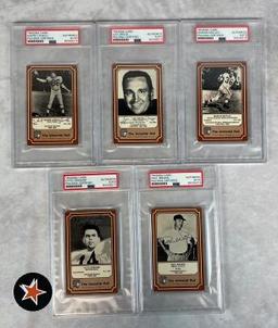 1975 Fleer Immortal Roll Autographed Cleveland Browns HOF Cards PSA