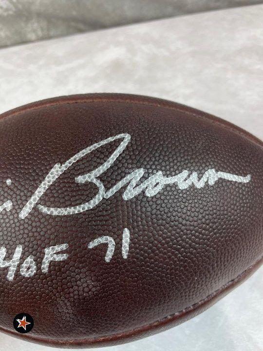 Jim Brown Autographed DUKE NFL Football