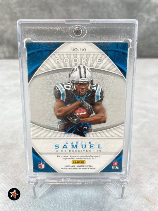 2017 Limited Silver Curtis Samuel Jersey / Auto Rookie 08/75 - 3 Color Relic