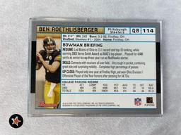 2004 Bowman #114 Ben Roethlisberger Rookie Cards (3)
