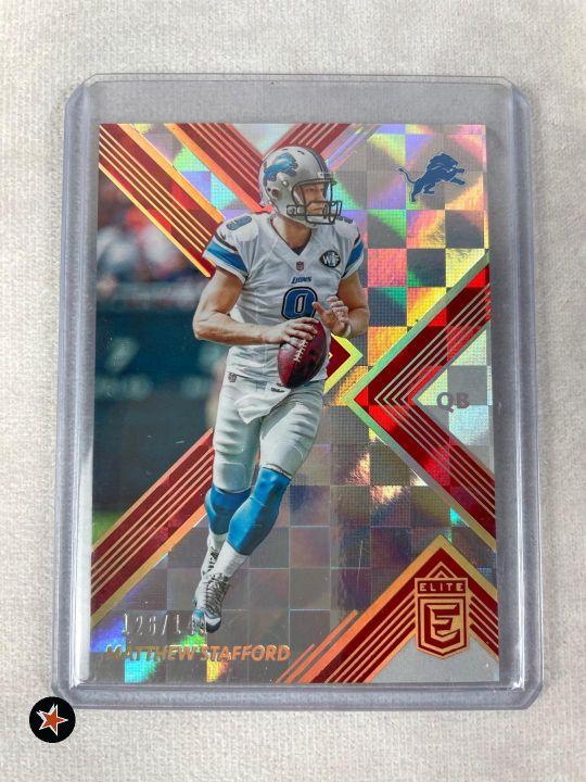 (2) Matthew Stafford Panini Short Print Cards - 2015 and 2017