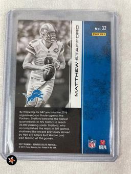 (2) Matthew Stafford Panini Short Print Cards - 2015 and 2017