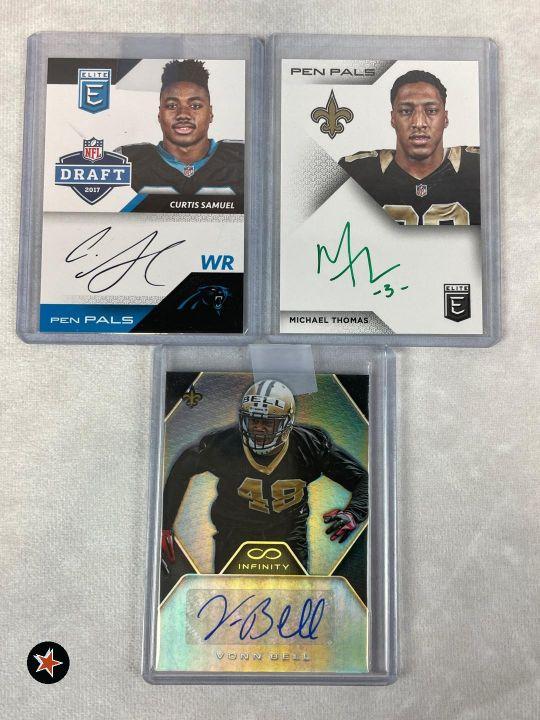 OSU Stars Rookie Auto Insert Cards (3) Michael Thomas, Vonn Bell, Curtis Samuel