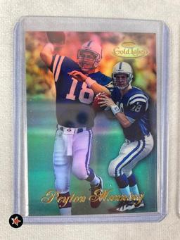 1998 Topps Gold Label Peyton Manning (2) Variations Rookie Cards