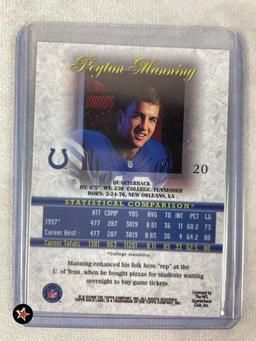 1998 Topps Gold Label Peyton Manning (2) Variations Rookie Cards