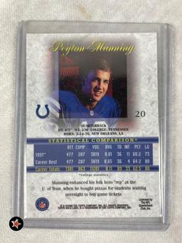 1998 Topps Gold Label Peyton Manning (2) Variations Rookie Cards