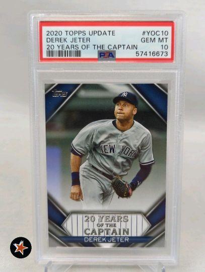 2020 Topps update Derek Jeter - PSA 10 - 20 years of the captain