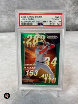 2020 Panini Prizm Juan Soto - PSA 10 - Numbers Game - Green Prizm