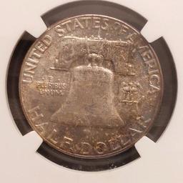 1958 FRANKLIN HALF NGC MS65