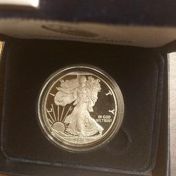 2019W SILVER EAGLE IN BOX PF